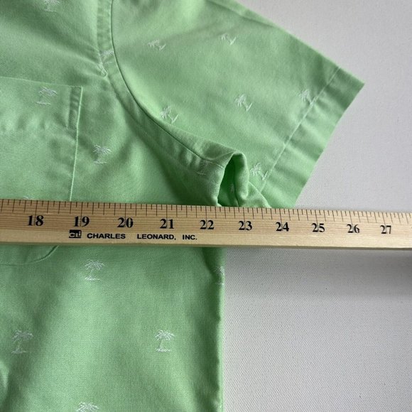 Polo Ralph Lauren Classic Fit Palm Tree Button‎ Down Shirt Men Size Large Green - Picture 6 of 10